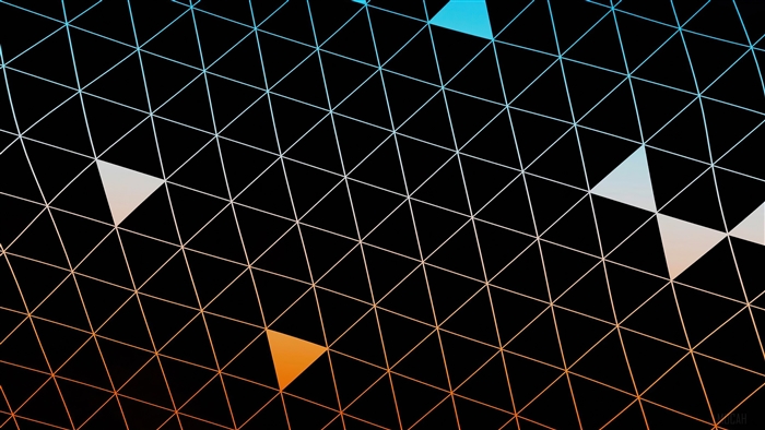 Abstract Triangles Dark 4K