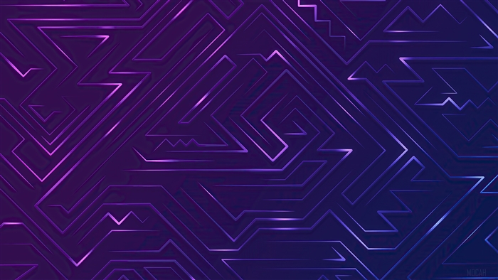 Violet Geometric Pattern 4K