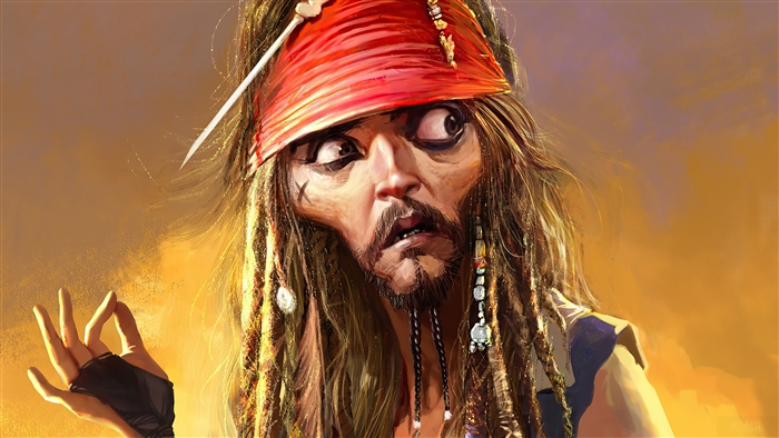 Jack Sparrow from Pirates of the Caribbean 4K