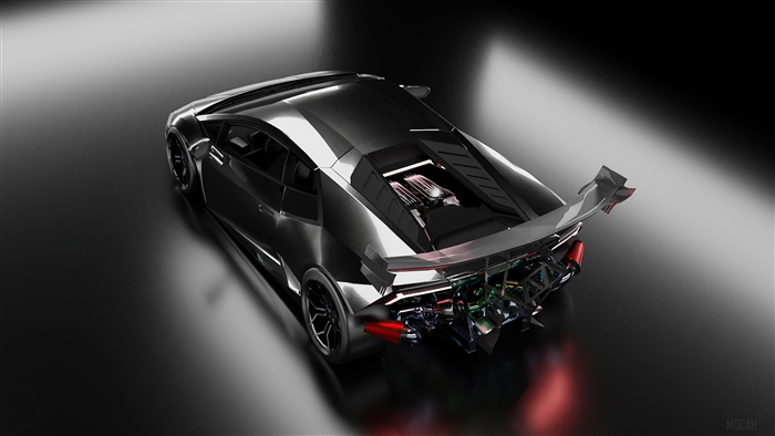 Black Lamborghini Huracan 4K