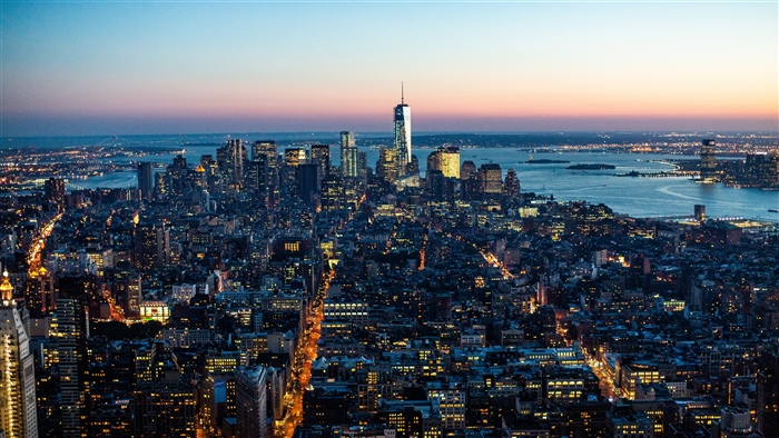New York City Skyline at Dusk