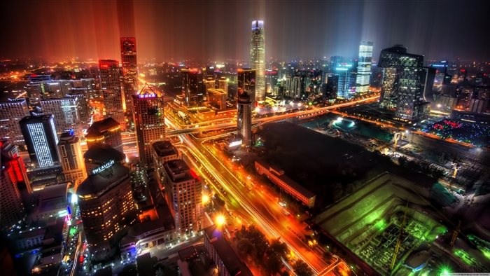 Downtown Beijing After Rain