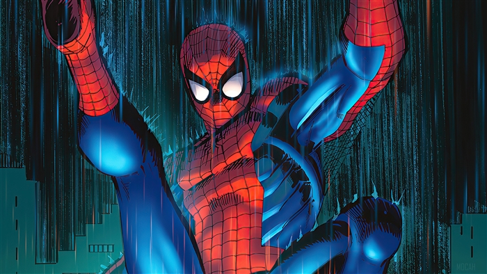 Spider-Man in Red Suit 4K