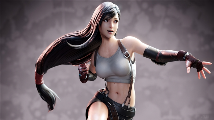 Tifa Lockhart from Final Fantasy VII Fan Art 4K