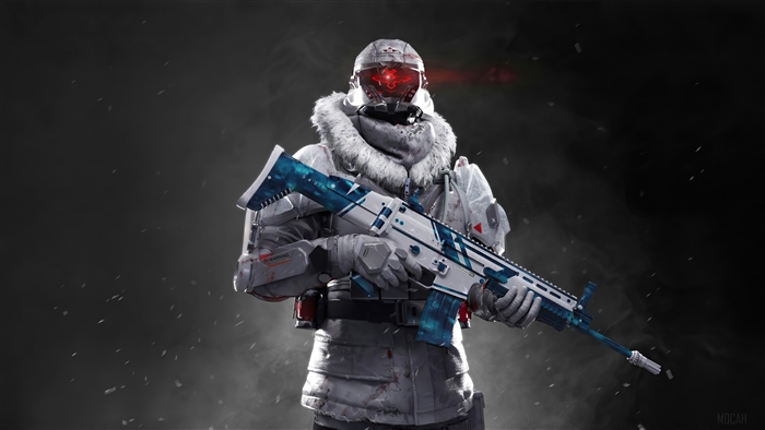 Soldier with rifle from Garena Free Fire 4K