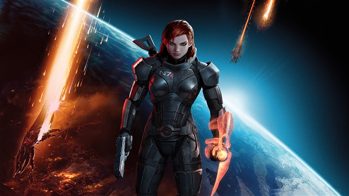 Commander Shepard from Mass Effect 3 4K