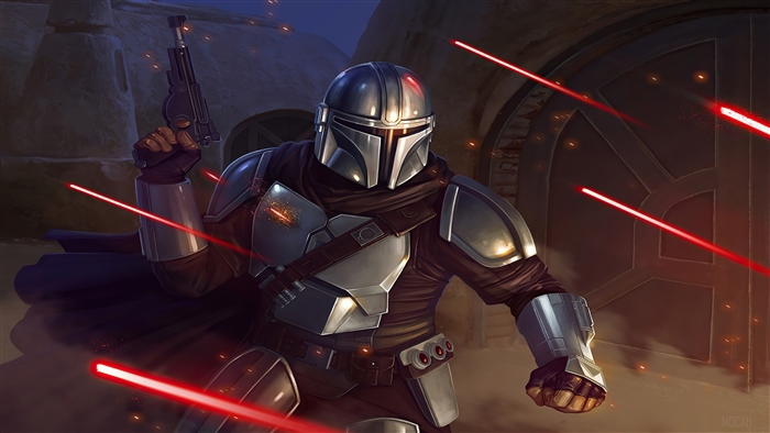 The Mandalorian in action 4K