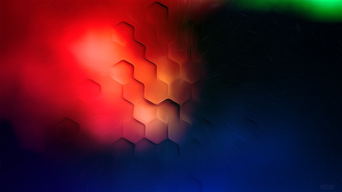 Abstract Hexagonal Light Flare Shapes 4K