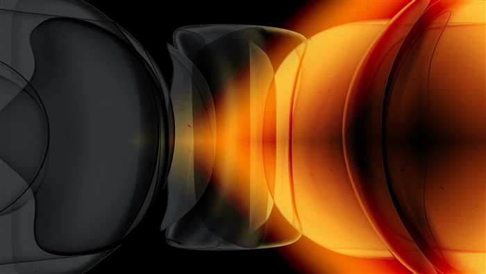 Abstract Yellow and Black Bubbles 4K