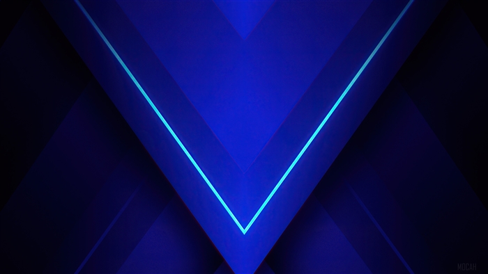 Blue Triangle Abstract