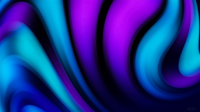 Abstract Purple and Blue Swirls 4K