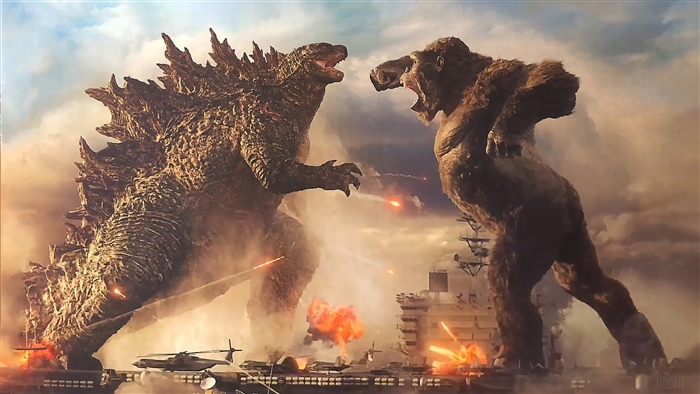 Epic Godzilla Vs King Kong 4K Battle Scene