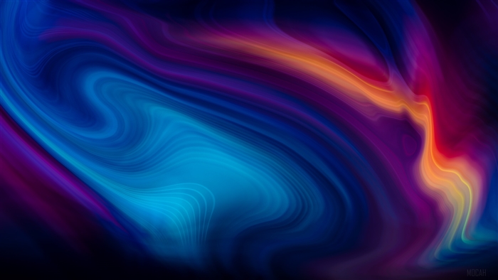 Vibrant Abstract Mixed Colors 4K Swirls