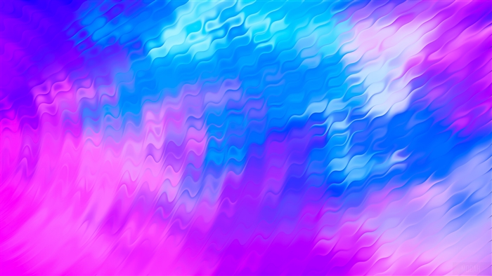 Abstract Pink and Blue Wavy Shapes 4K