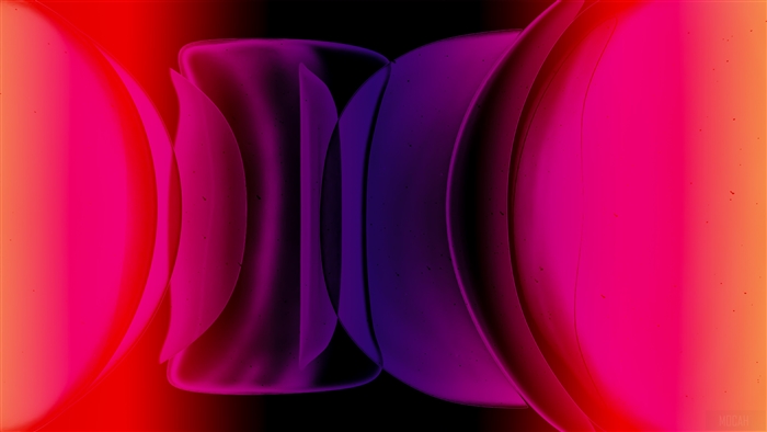 Abstract Red and Purple Shapes 4K
