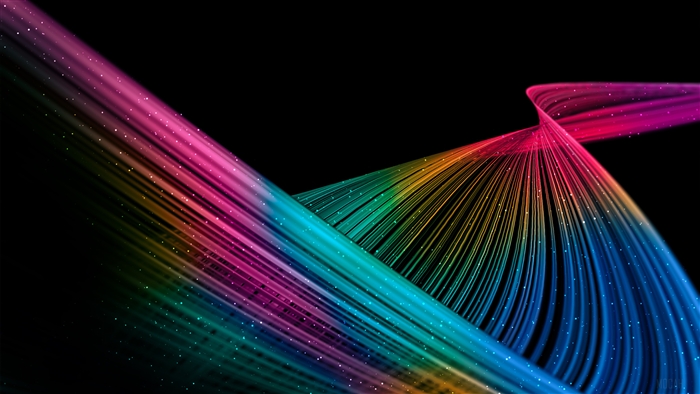 Abstract Colorful Thread Lines 4K