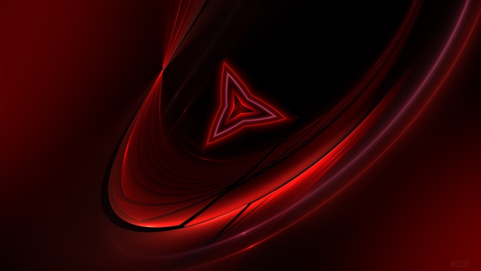 Red Triangle Abstract