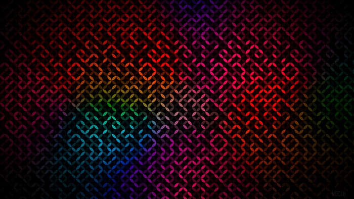 Abstract Rainbow Thread Joints Pattern 4K