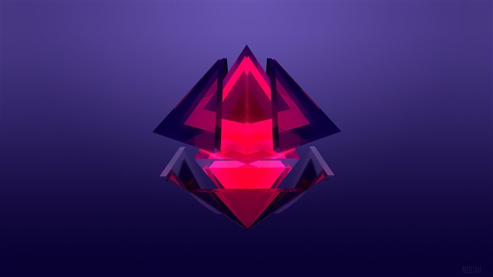 Abstract Diamond Facet 4K