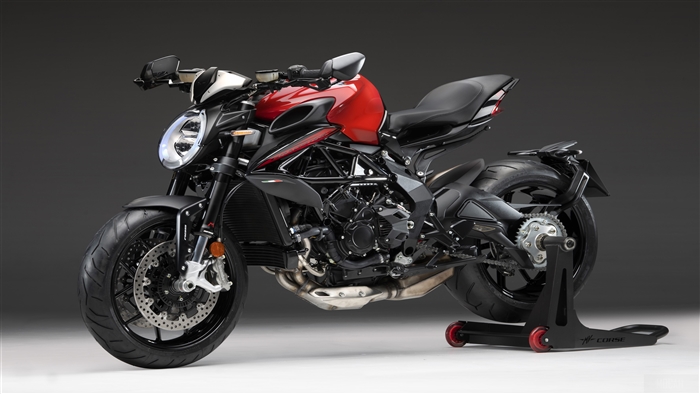 MV Agusta Dragster 800 Rosso motorcycle 4K