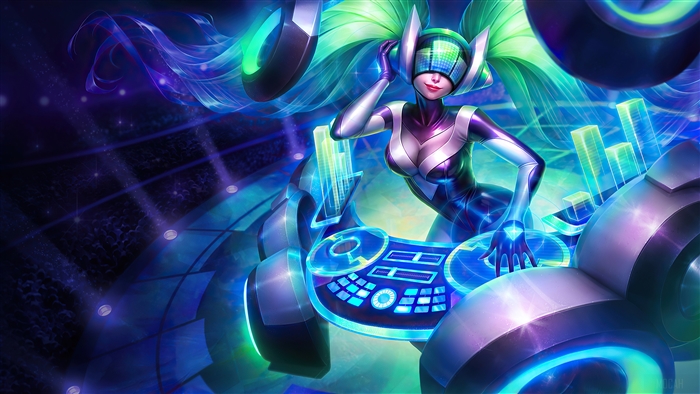 DJ Sona from League of Legends 4K