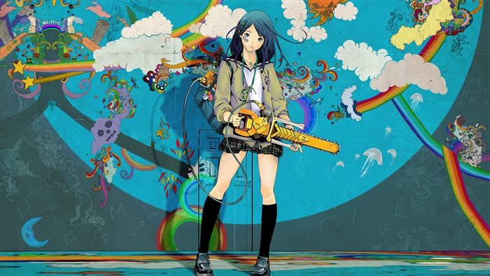 Anime Girl With Chainsaw