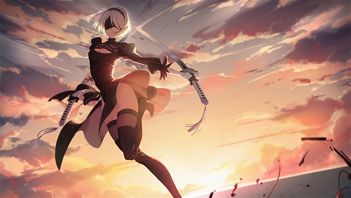 2B from Nier Automata in 4K