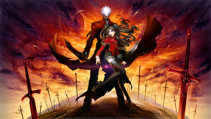 Archer and Rin Tohsaka from Fate Series 4K