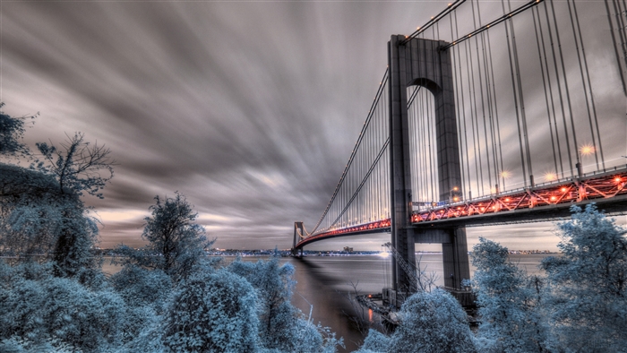 Verrazzano-Narrows Bridge, Fort Wadsworth, New York 4K
