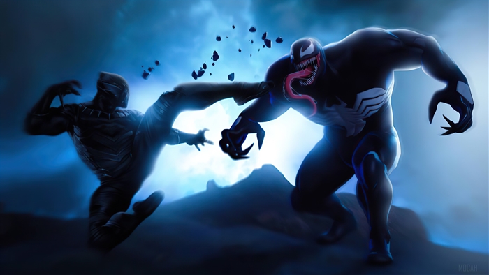 Black Panther vs. Venom 4K