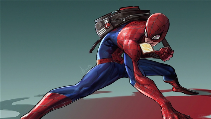 Spider-Man Eating Butter Toast 4K