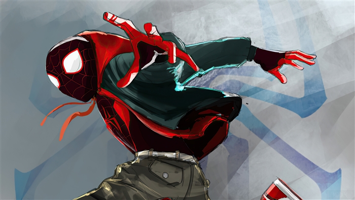Spider-Man Miles Morales in Red Suit 4K