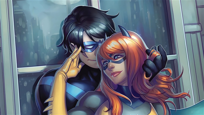 Nightwing and Batgirl 4K