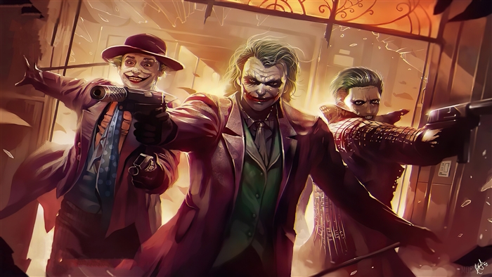 Three Jokers with Guns 4K