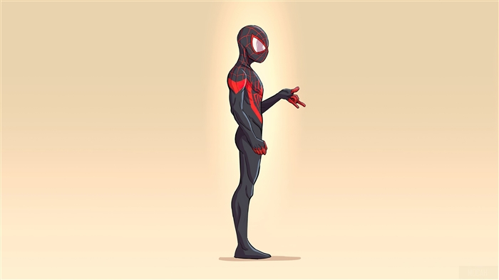 Spider-Man Miles Morales Minimalist 4K
