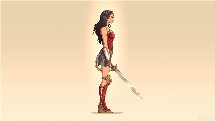 Wonder Woman from 2020 Minimalist 4K