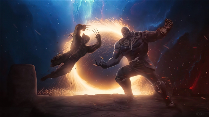 Thanos vs. Wolverine 4K