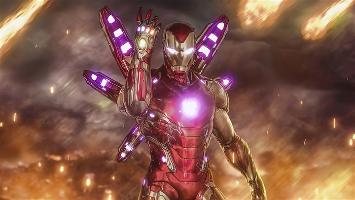 Iron Man with Infinity Gauntlet 4K
