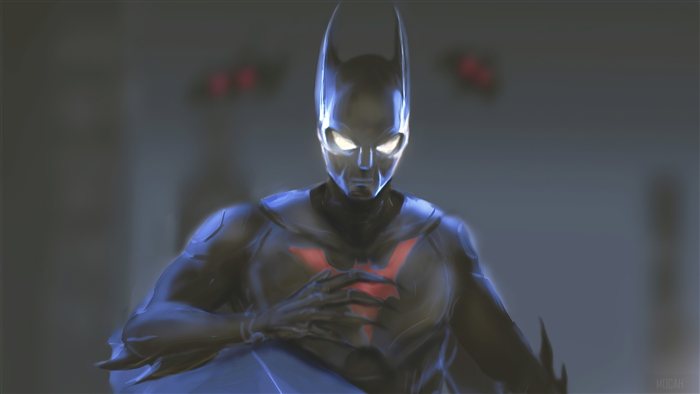 Batman Beyond in a dark setting, 4K