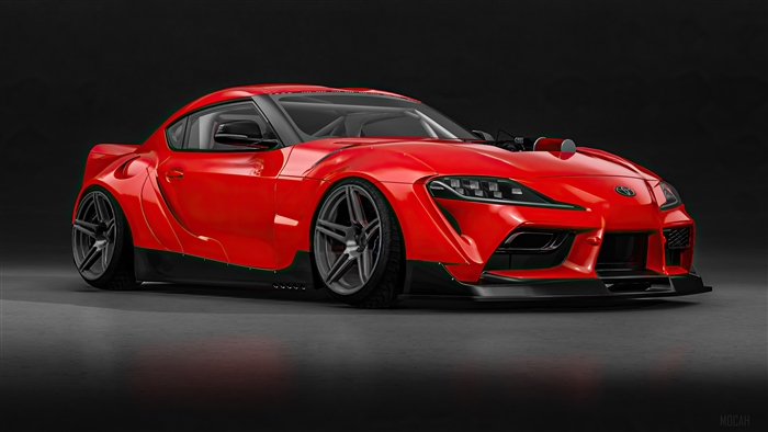 Red Toyota Supra Render 4K