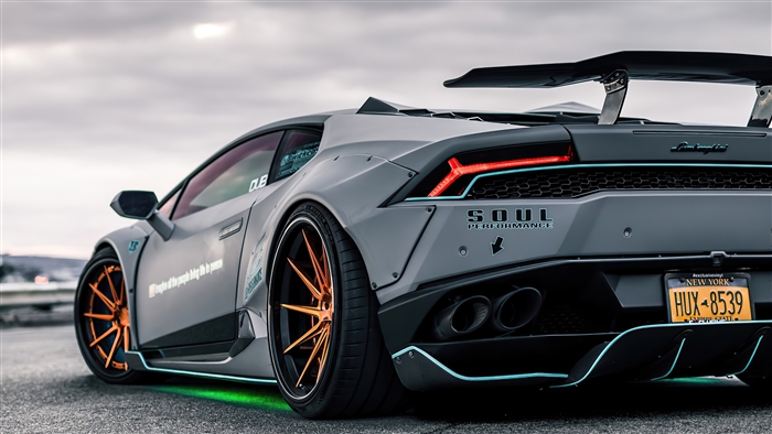Lamborghini Huracan LB Performance 4K Rear View