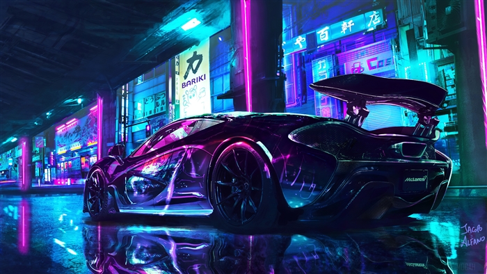 McLaren Cyberpunk Chrome 4K