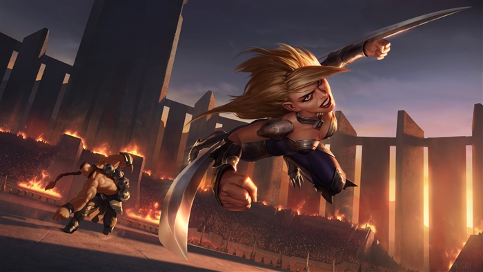 Katarina and Draven from League of Legends 4K