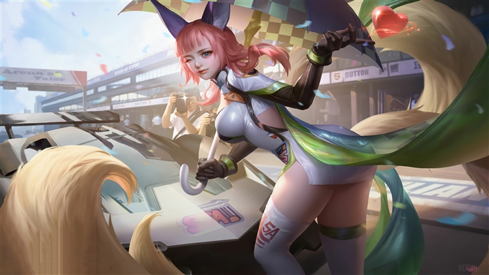 Character from Arena of Valor with racing theme