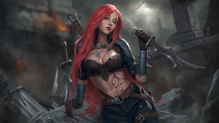 Katarina from League of Legends Fan Art 4K