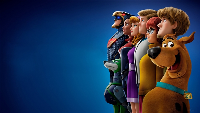 Scooby-Doo characters and Blue Falcon from Scoob 4K