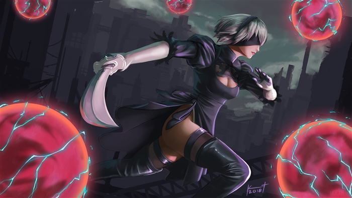 2B from Nier Automata in 4K