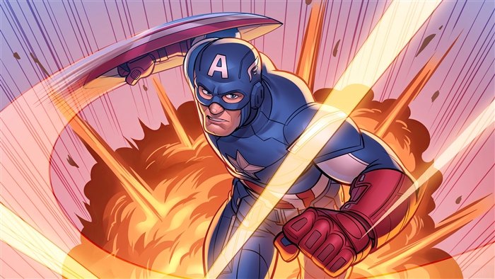 Captain America Comic Art