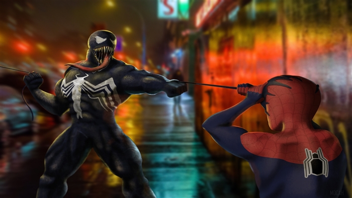Spider-Man vs. Venom Art 4K