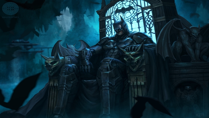 Batman on the Throne 4K